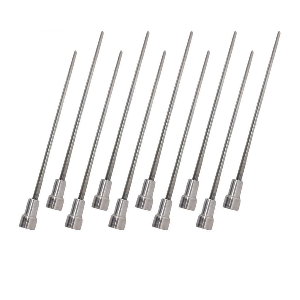 10x Espetos De Inox 60cm Coração Laurindos Churrasqueiras