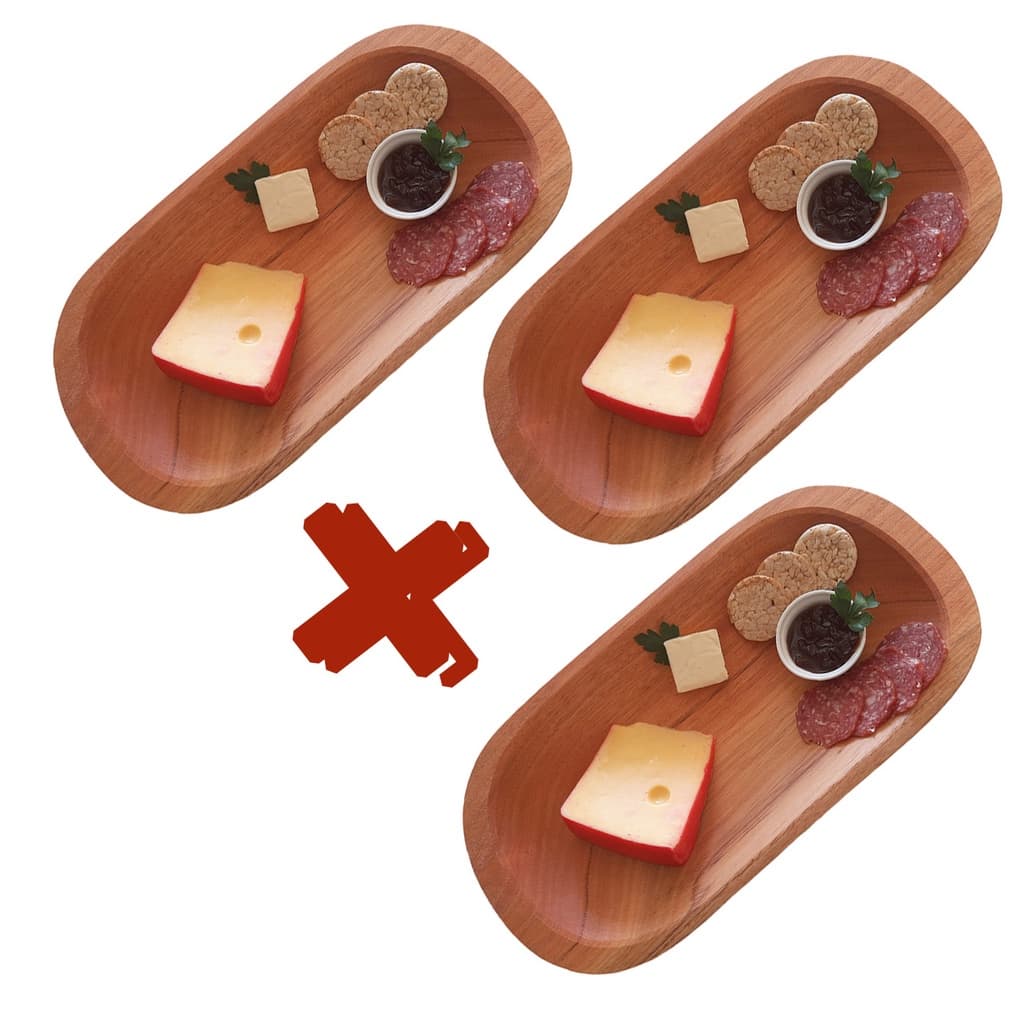 Kit 3 Gamela Artesanal Madeira Maciça Rústica Para Petisco Churrasco Carnes Frios Decoração PROMOÇÃO SHOPEE