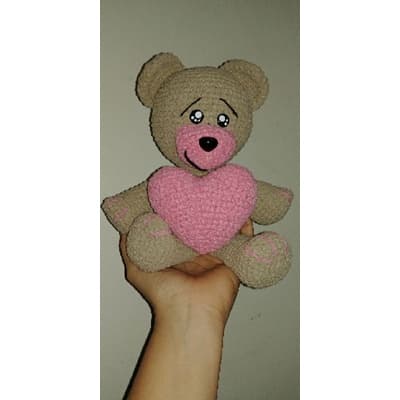 Ursinho pelúcia bebê decoração amigurumi presente