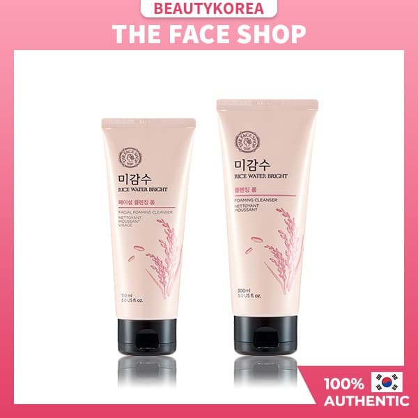 [THE FACE SHOP] Rice Water Bright Facial Foaming Cleanser 150ml/300ml,K-Beauty, Korean Cosmetics