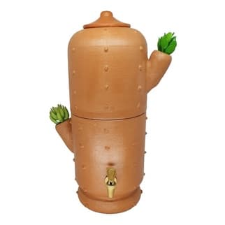 Bebedor De Água Natural Artesanal Com Vela Premium ceramica