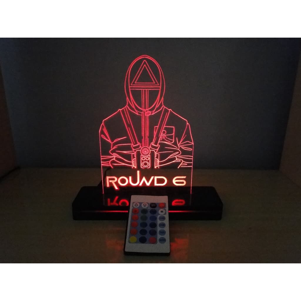 Luminária Decoração Round 6 Netflix Com Brinde Chaveiro