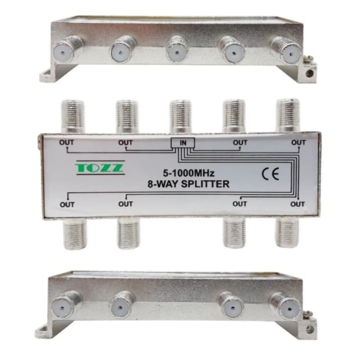 Divisor Coaxial Sinal 1x8  Dtv Antenas Coletiva Digital Net