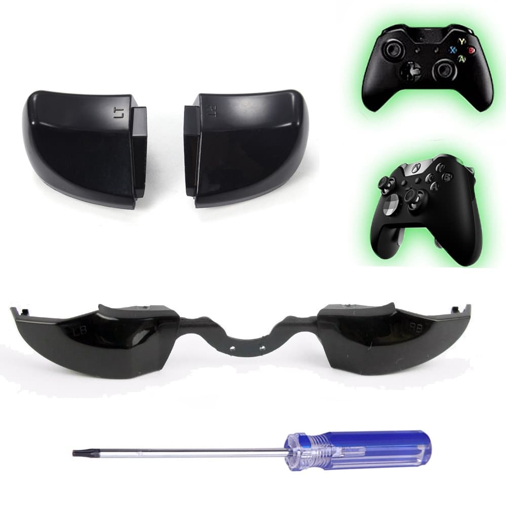 Kit 4 Gatilhos RT LT RB LB Controle Xbox One P2 Ou Elite + chave T8 para abrir controle