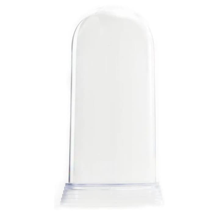 1 Redoma De Acrílico Cúpula Base Cristal/Transparente Pequena 11 Cm