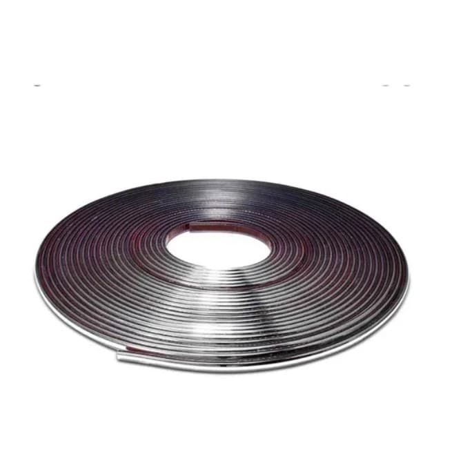 Rolo Friso Cromado Filete Universal Flexivel 6mm X 4 Metros