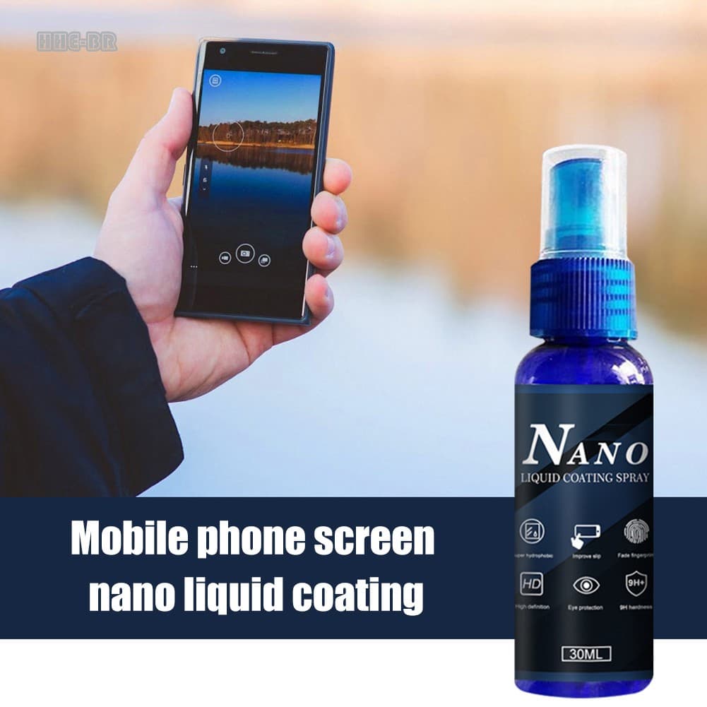 Protetor De Tela Nano Líquido Vidro Para Todos Smartphones Tablets Relógios Óculos Câmeras