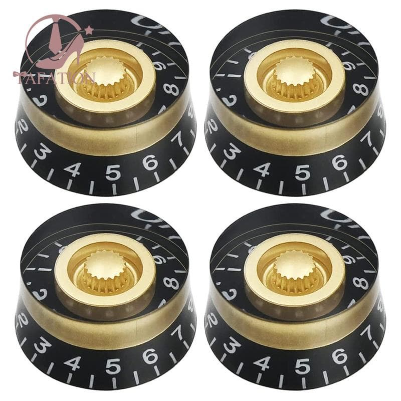 4 Botões De Controle De Velocidade De Tom De Volume Dos Pces Para Peças De Guitarra Elétrica Baixo Estilo Les Paul LP ,