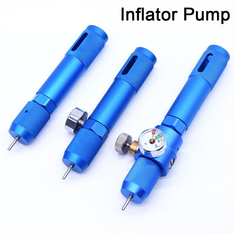 Bomba De Inflador 8g 12g Cartuchos De co2 Mini Recarga Reutilizável Cápsula De Cilindro De Gás Adaptador GBB