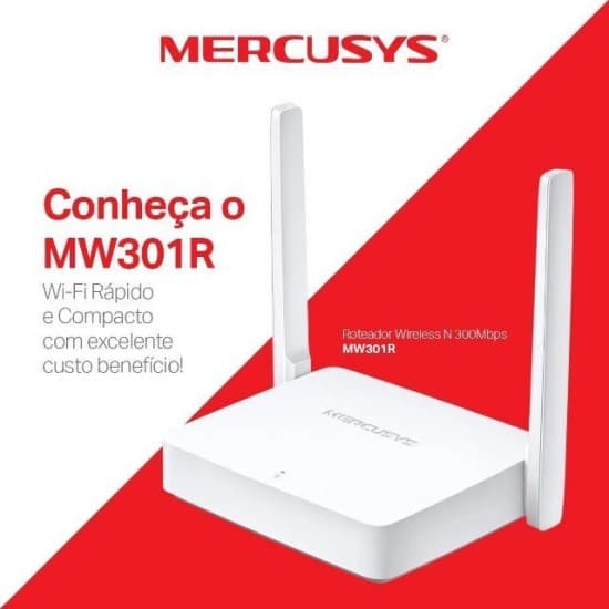 Roteador Wireless Mercusys N 300Mbps MW301R