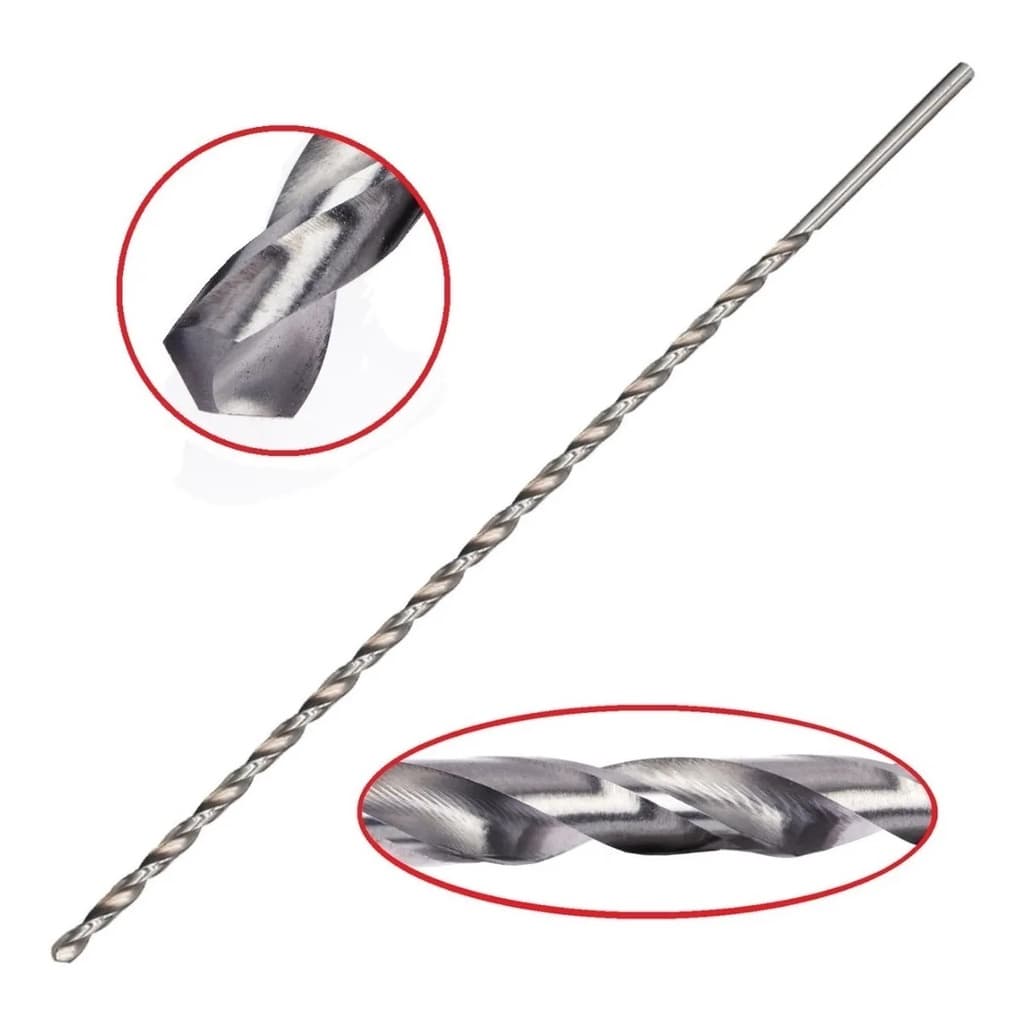 Broca Aço Rápido longa bitola de 3,0 mm e comprimento total de 30cm