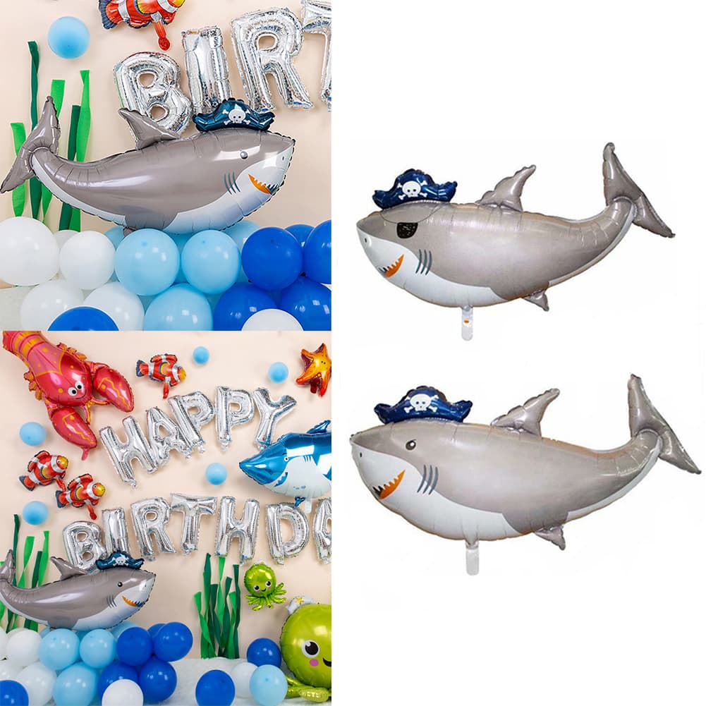 Tubarão Peixe Balão Globos Decoração Da Festa De Aniversário Crianças Brinquedos Balões Folha Peixe Balões De Hélio