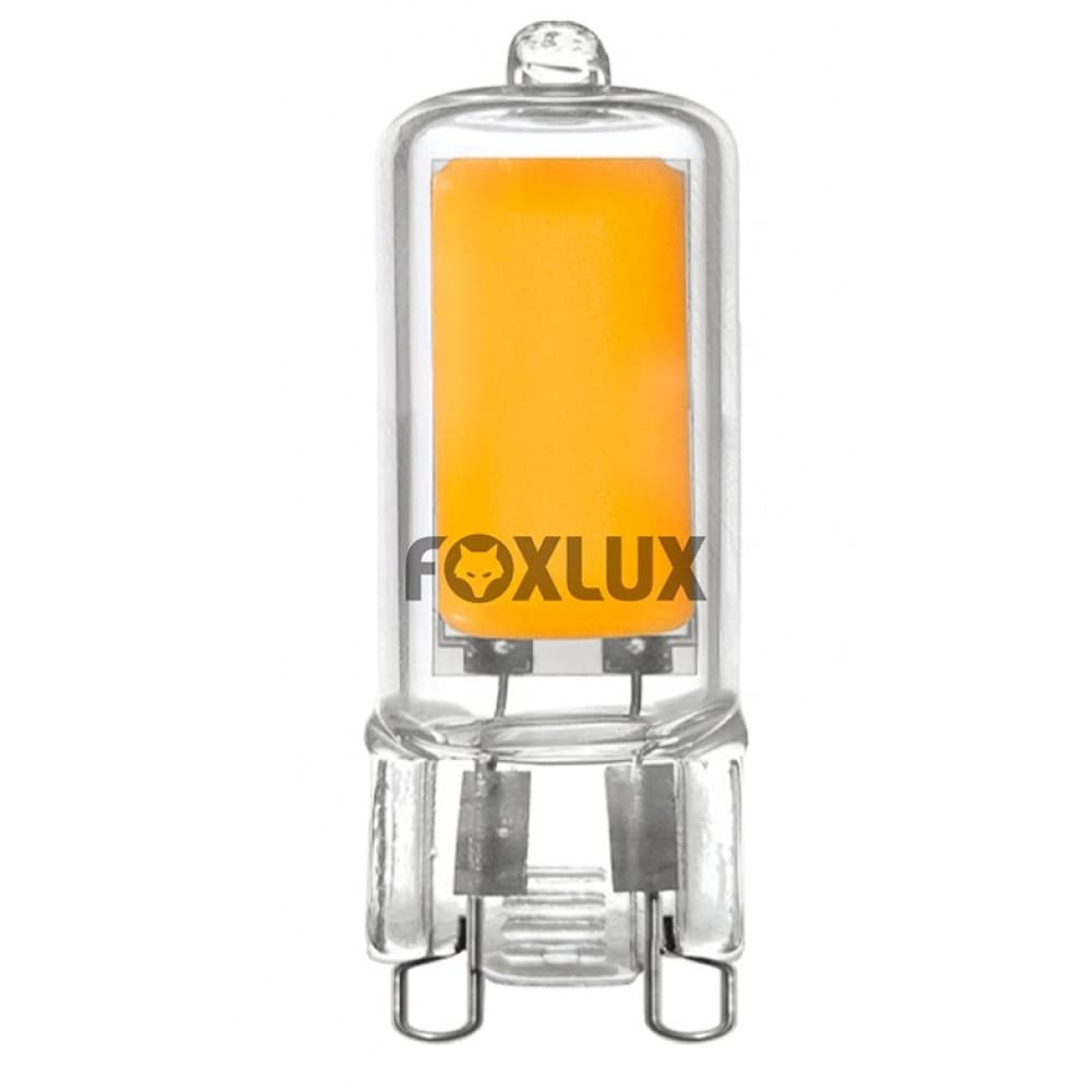 Lâmpada LED Pin G9 2W 2200K 127V Foxlux LED90.145 Luz Amarela Decorativa