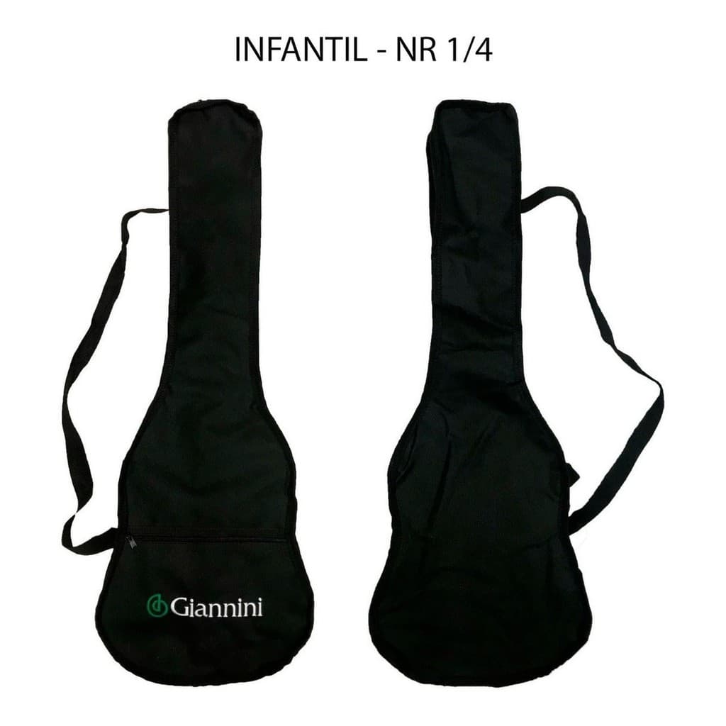 Capa Simples p/ Violão Infantil Giannini Nr 1/4 Kids Preto