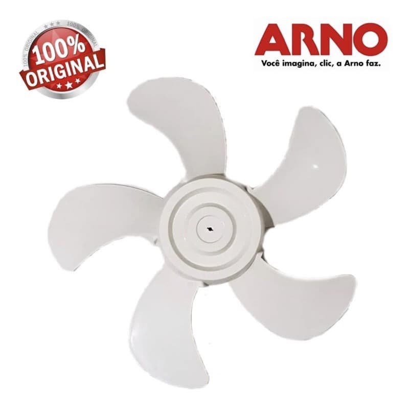 Helice Circulador C-45 Arno Turbao 5 Pás Branca - Original
