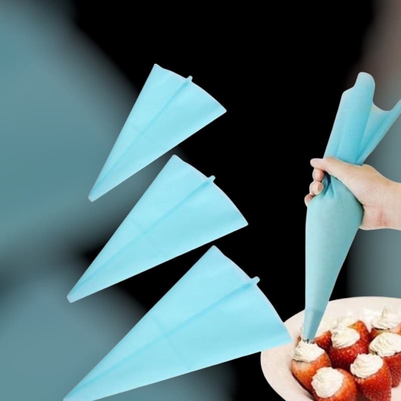Manga Saco para Confeitar de Silicone Reutilizável Vários Tamanhos