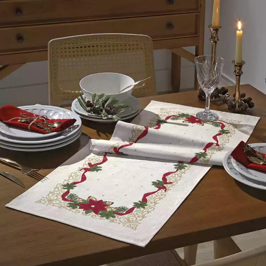 Trilho/Caminho de Mesa Dohler 35cm x 100cm Athenas Natal