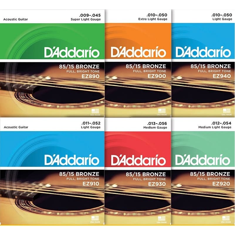 Grandes Cordas De Guitarra Acústica American Bronze 85/15 , Fabricadas Nos Eua EZ910 EZ890 EZ900 EZ920 EZ9300