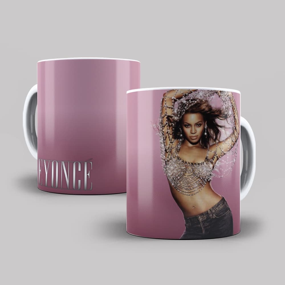 Caneca Personalizada Tema "Beyonce" 325ml / Caneca de Porcelana / Xícara Personalizada / Caneca Beyonce / Presente Personalizado