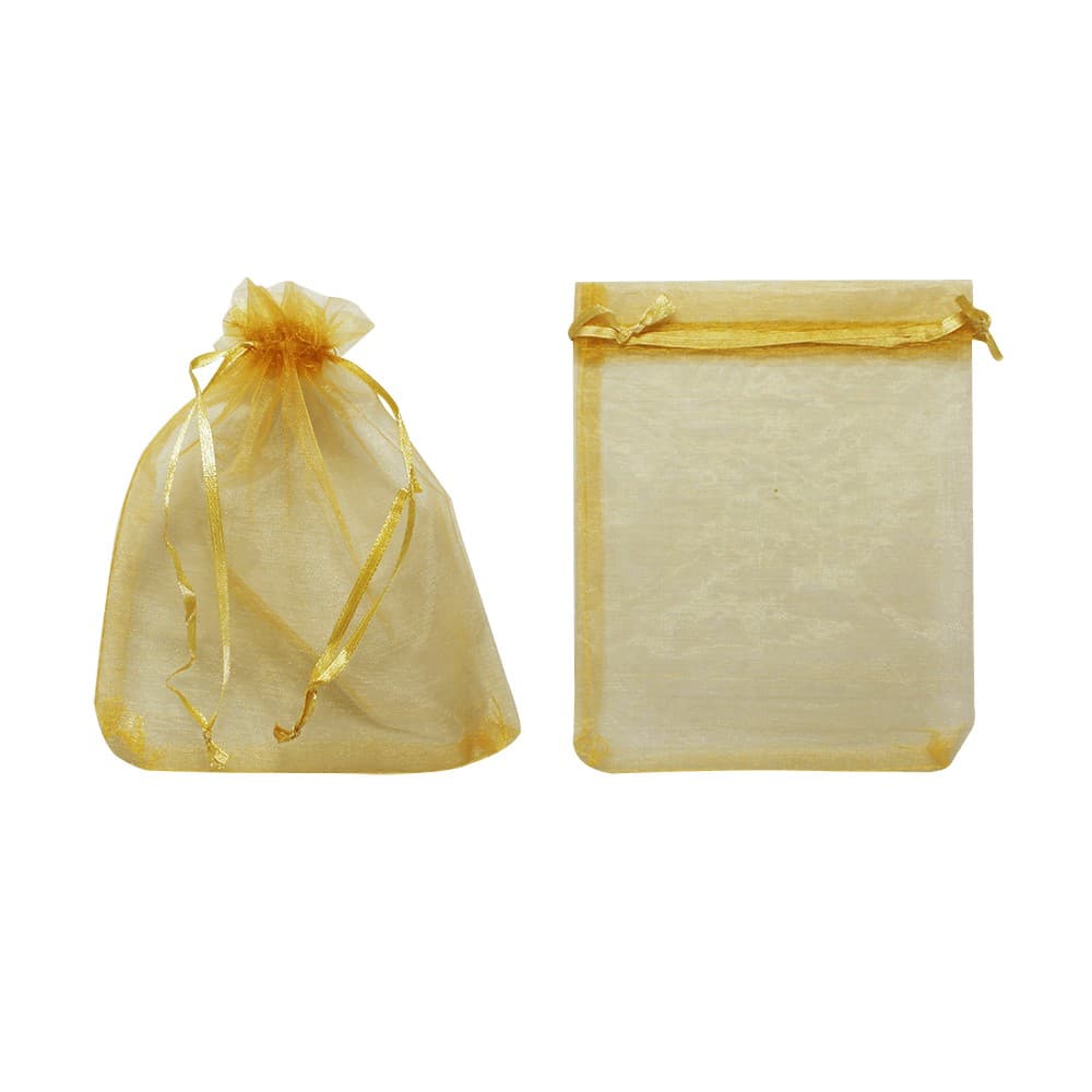 10 Saquinhos de Organza Presente  7x9cm - Saco P/ Guardar Brindes, Lembrancinhas de Chá de Bebê e Casamento