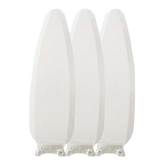Hélice 3 Pás para Ventilador de Teto Ventisol Wind Branca Reposição Resistente em Plástico Injetado