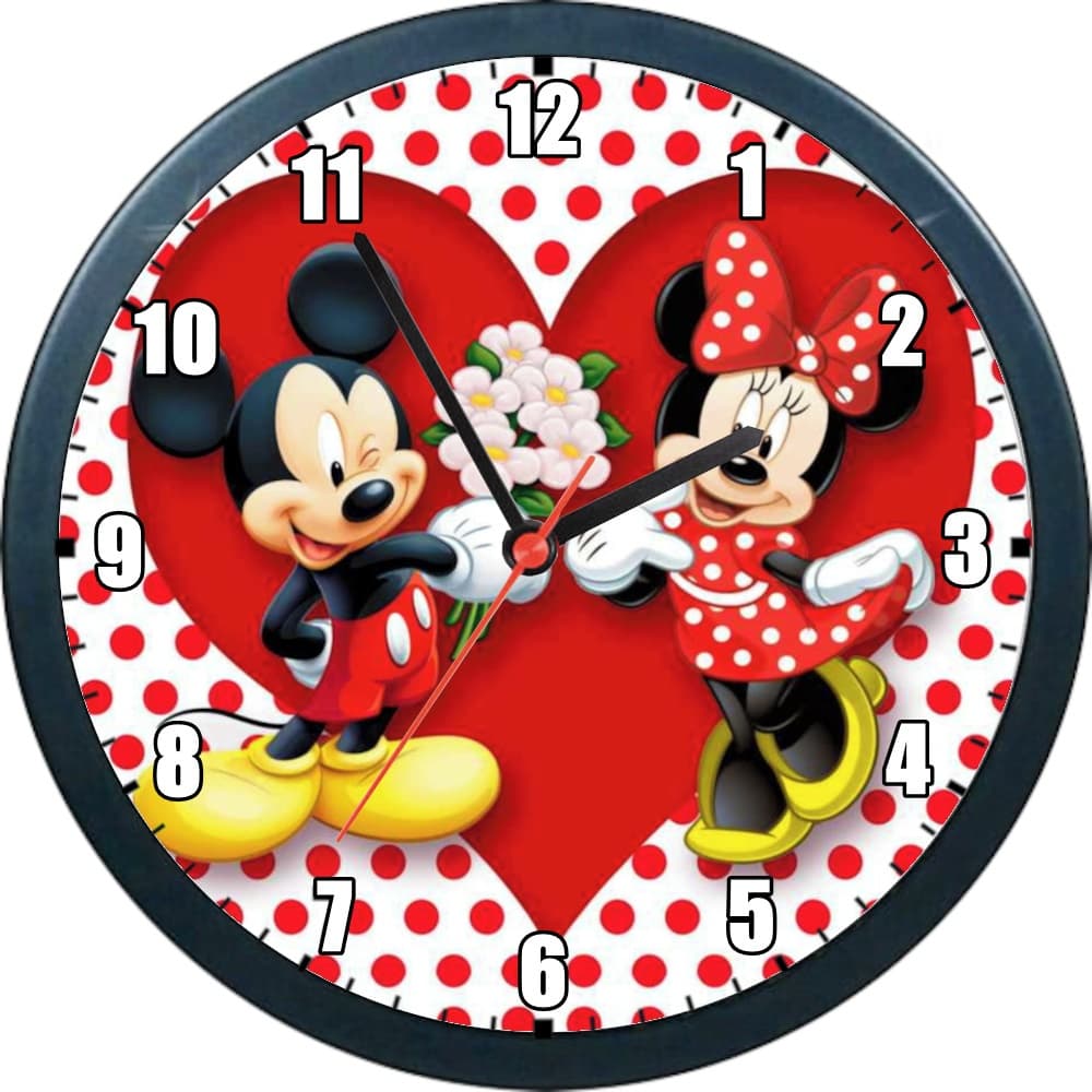 Disney Mickey e minnie Relógio de parede infantil