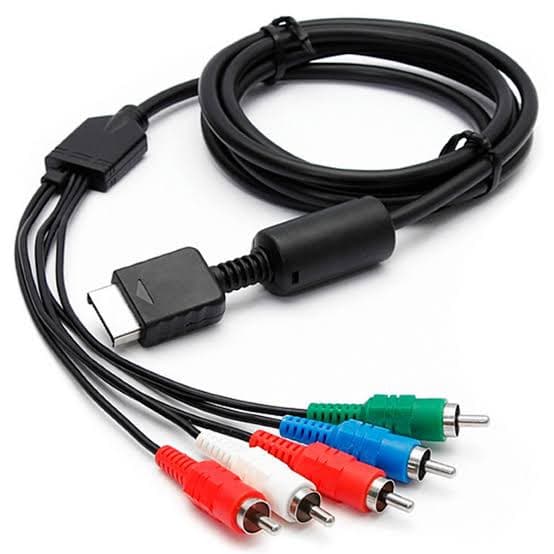 Cabo Video Componente Ps2 Ps3 Ponta Prata Alta Definição