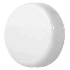 01 Tampa Plástica Cor Branca p/ vidro de Palmito 3 Litros 110mm