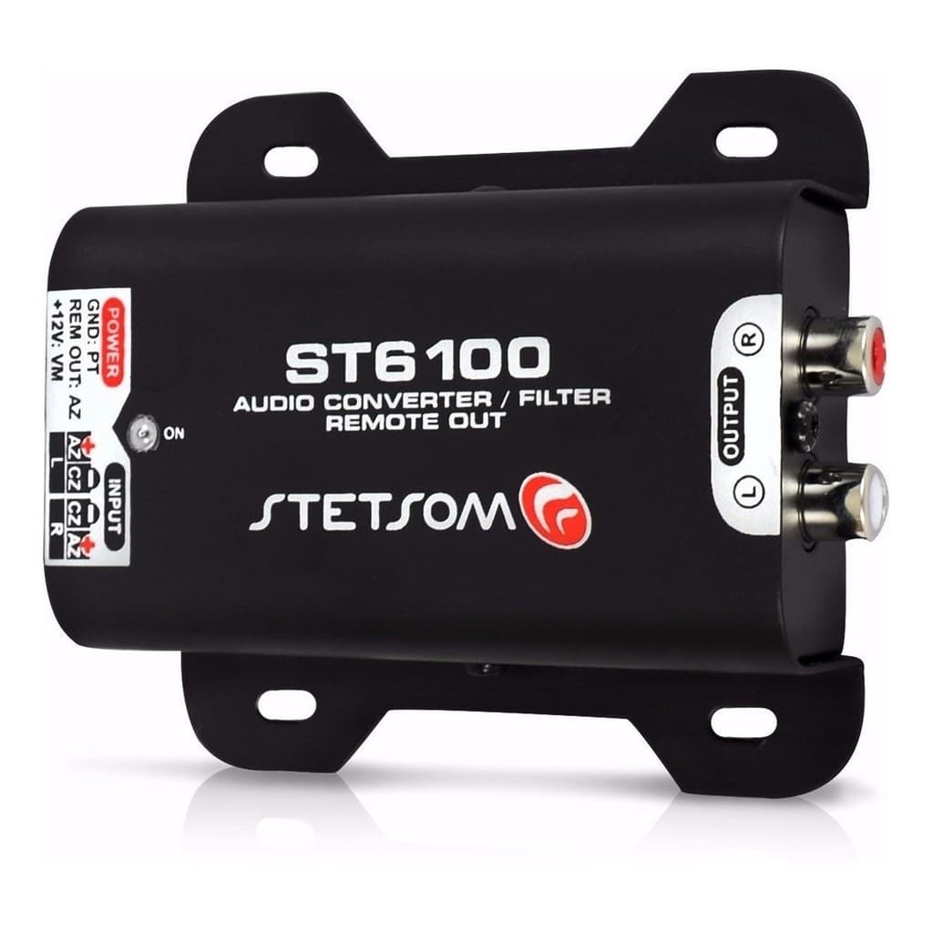 St6100 Conversor Rca C/ Filtro Anti Ruido Integrado Stetsom