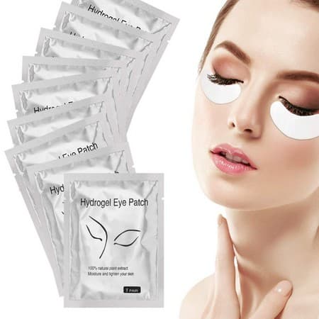 20 Protetor De Pálpebra Gel Alongamento Cílios (10 Pares)