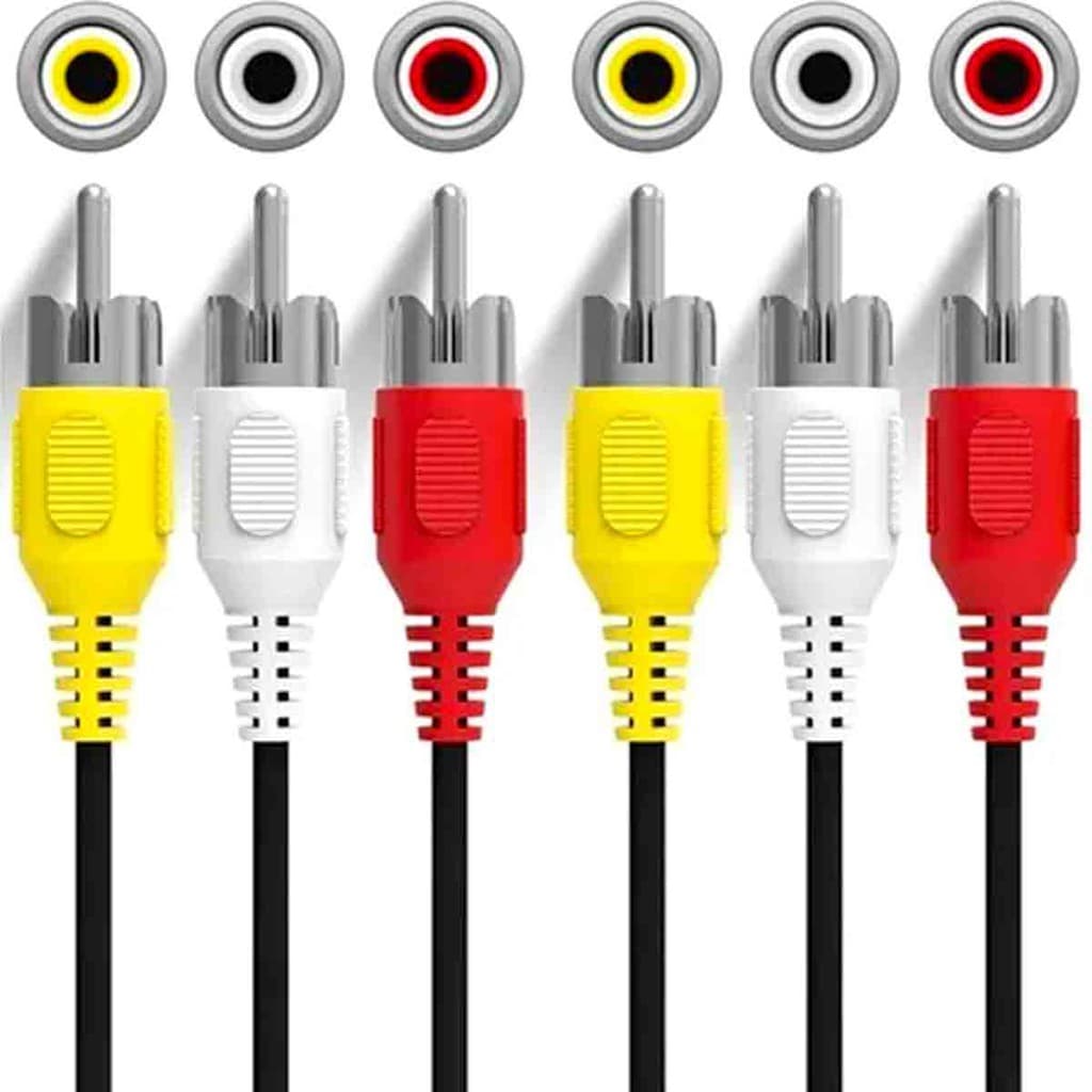 Cabo de Áudio e Vídeo 3 RCA Macho x 3 RCA Macho - 1,5m