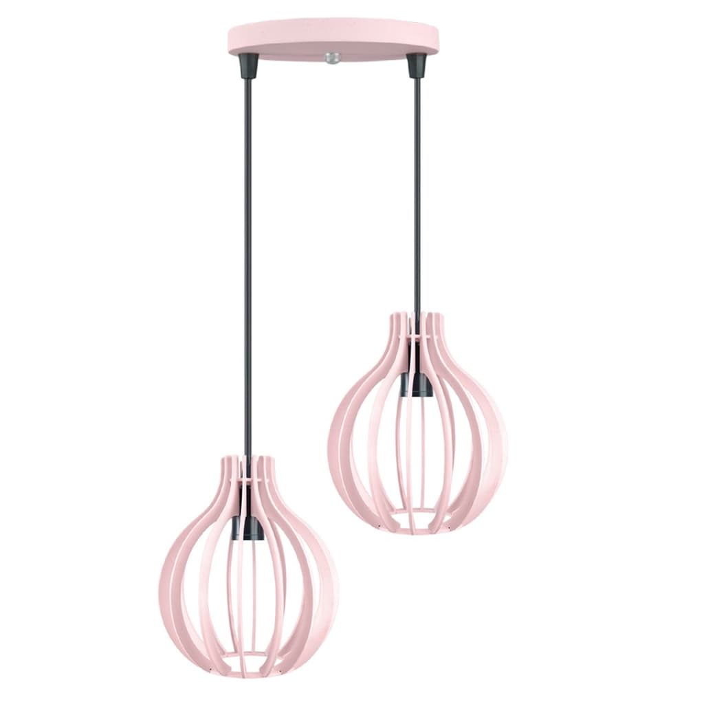 Lustre  Luminária Duplo Pendente  Com Regulagem De Altura