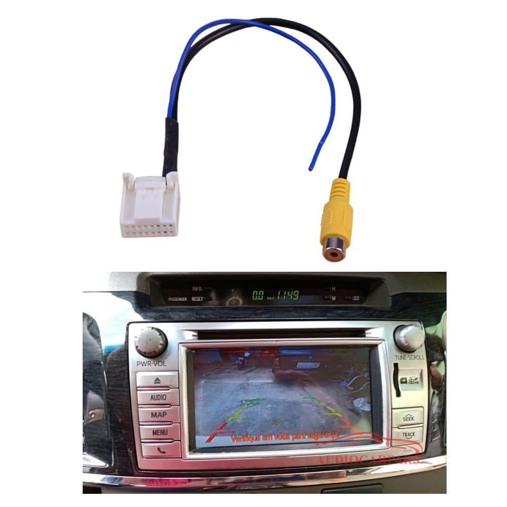 Adaptador Para Instalar Câmera De Ré 12v Hilux Sw4 2012 2013