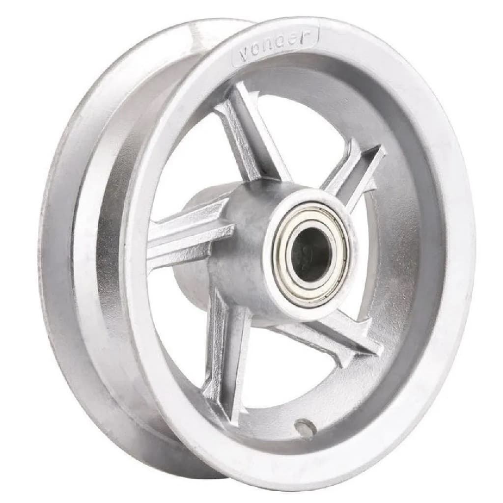 Roda Para Carrinho De Mão Com Rolamento Aro Alumínio 3,25x8