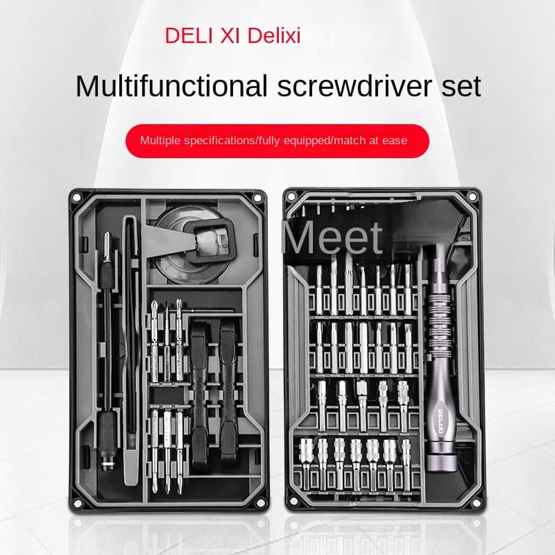 Fornecimento de estoque pronto Conjunto de chave de fenda Delisi para celular Computador Profissional Ferramenta de desm