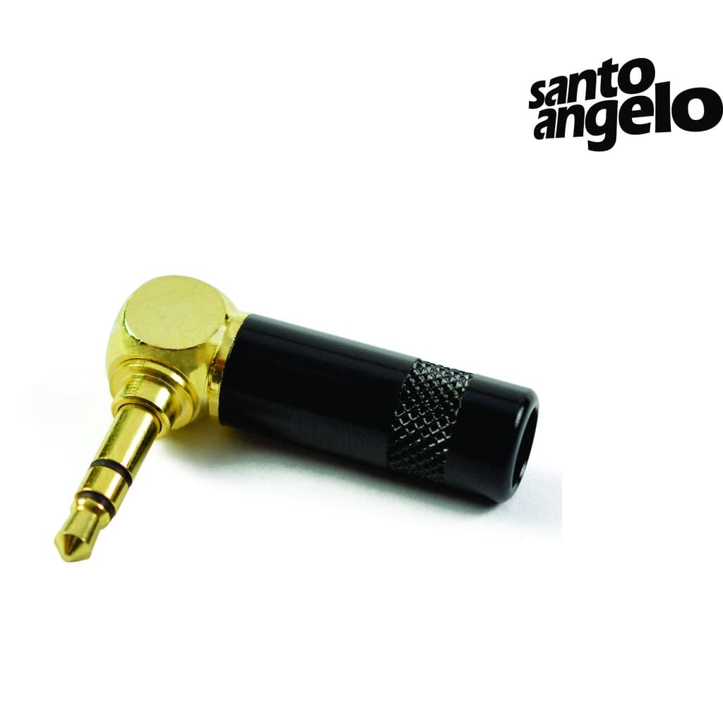 Plug Conector P2 Stereo 90 Graus Santo Angelo.