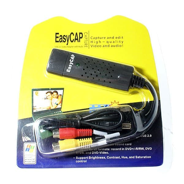 Easy Cap Placa De Captura De Vídeo Usb 2.0 PS3 Xbox 360 PC