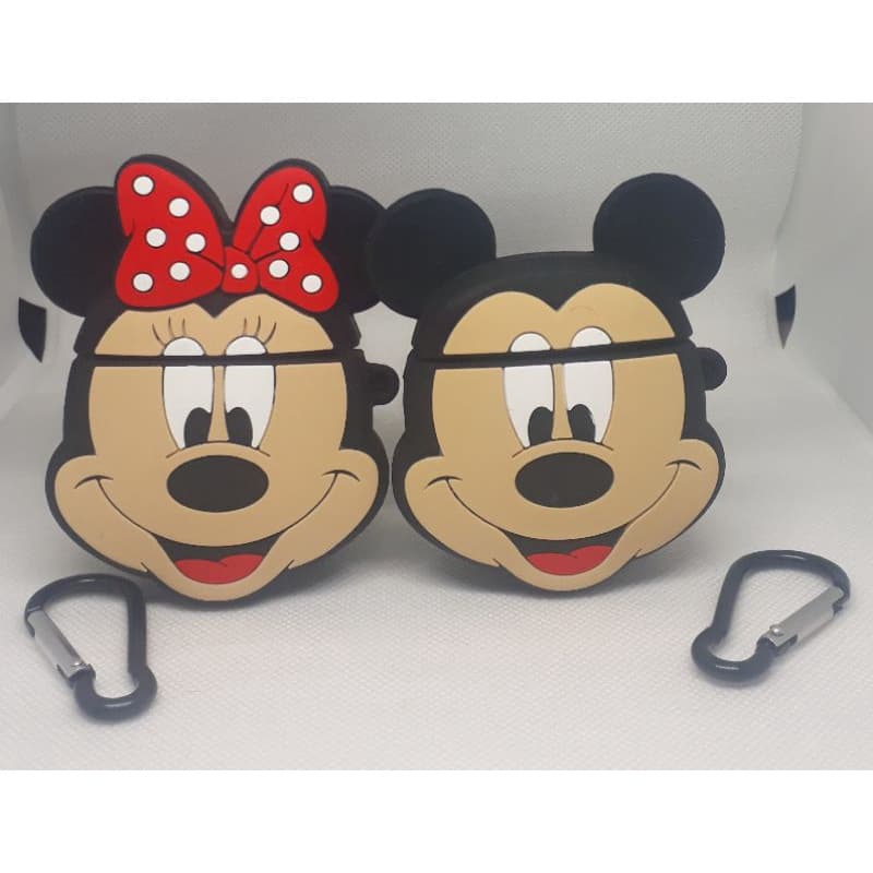 Capas Disney Mickey e Minnie para fone airpods 1 e segunda geração e i12
