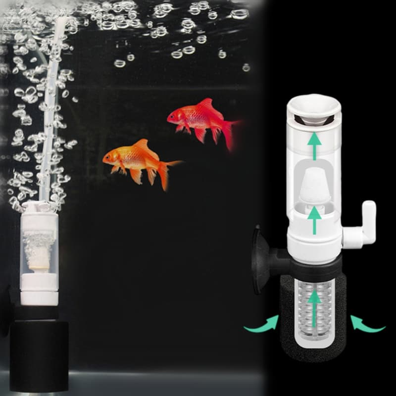 Silencioso Aquário Filtro Interno Tanque De Peixes 3 Em 1 Mini De Esponja Pneumático Saída Da Bomba De Ar Para Purificação De Água
