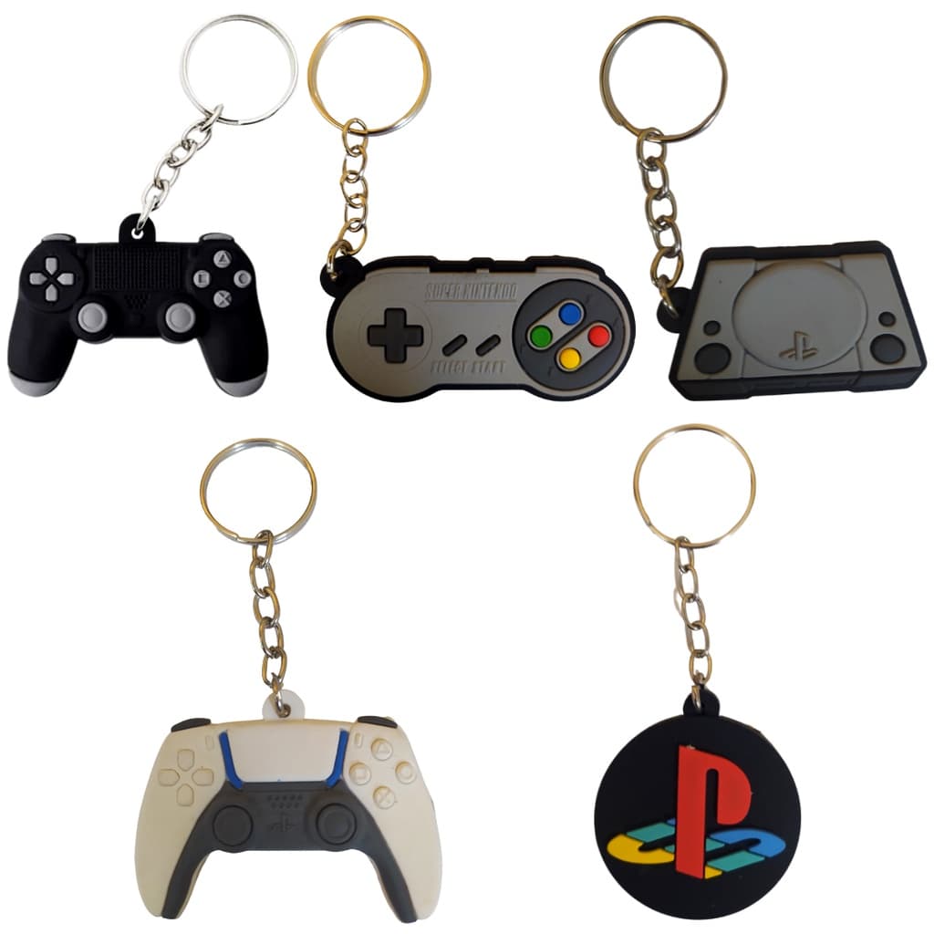 Chaveiro Emborrachado Alto Relevo Joystick Controle
