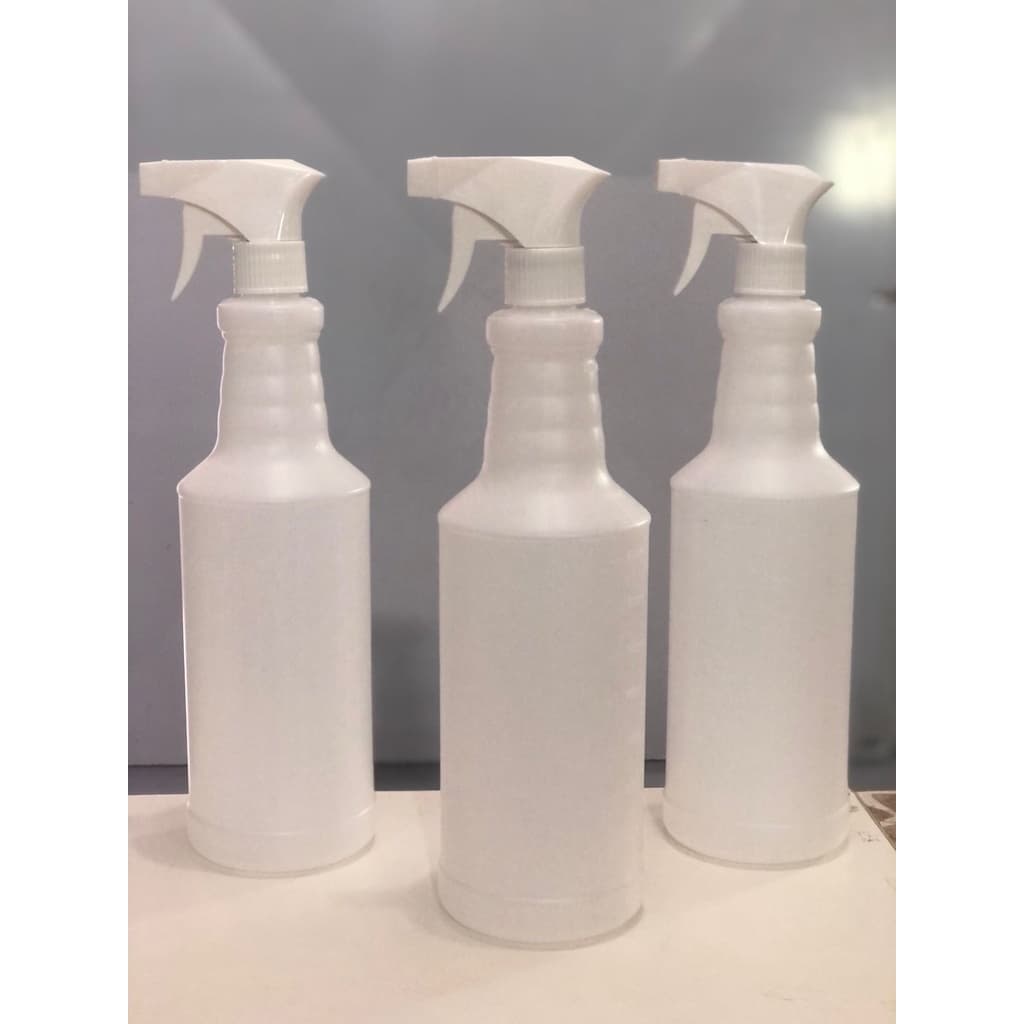 Conjunto Borrifador 1000ml com graduação de nível(visor) Girafinha resistente - Kit 3 Frascos +3 Gatilhos