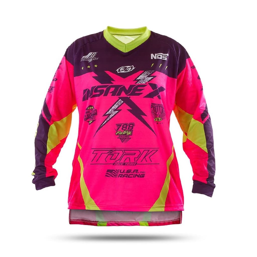 Camisa Trilha Motocross Enduro Off Road Pro Tork Insane X Adulto Unissex