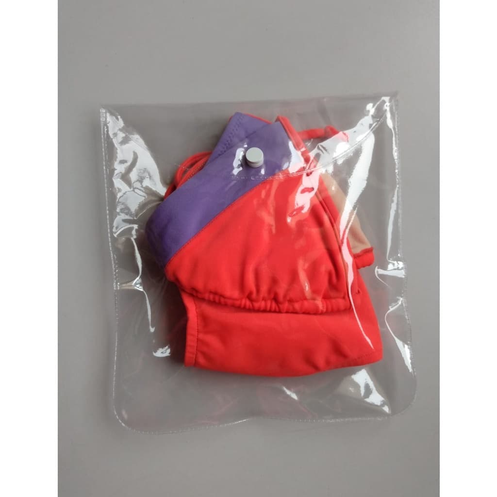 Embalagem para conjunto de Biquíni e Calcinhas 19x21cm Transp. Com Botão