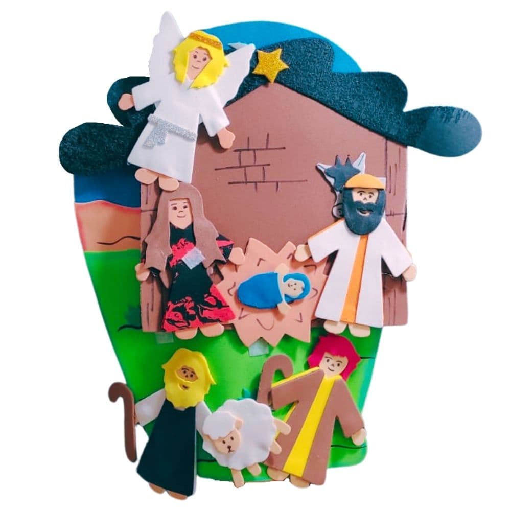 Recurso Visual Para Ministério Infantil - Luva De Eva Para Contação de Histórias - Nascimento Jesus Natal