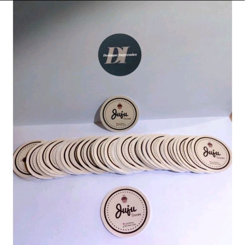 Adesivos personalizados 4cm - 1000unds