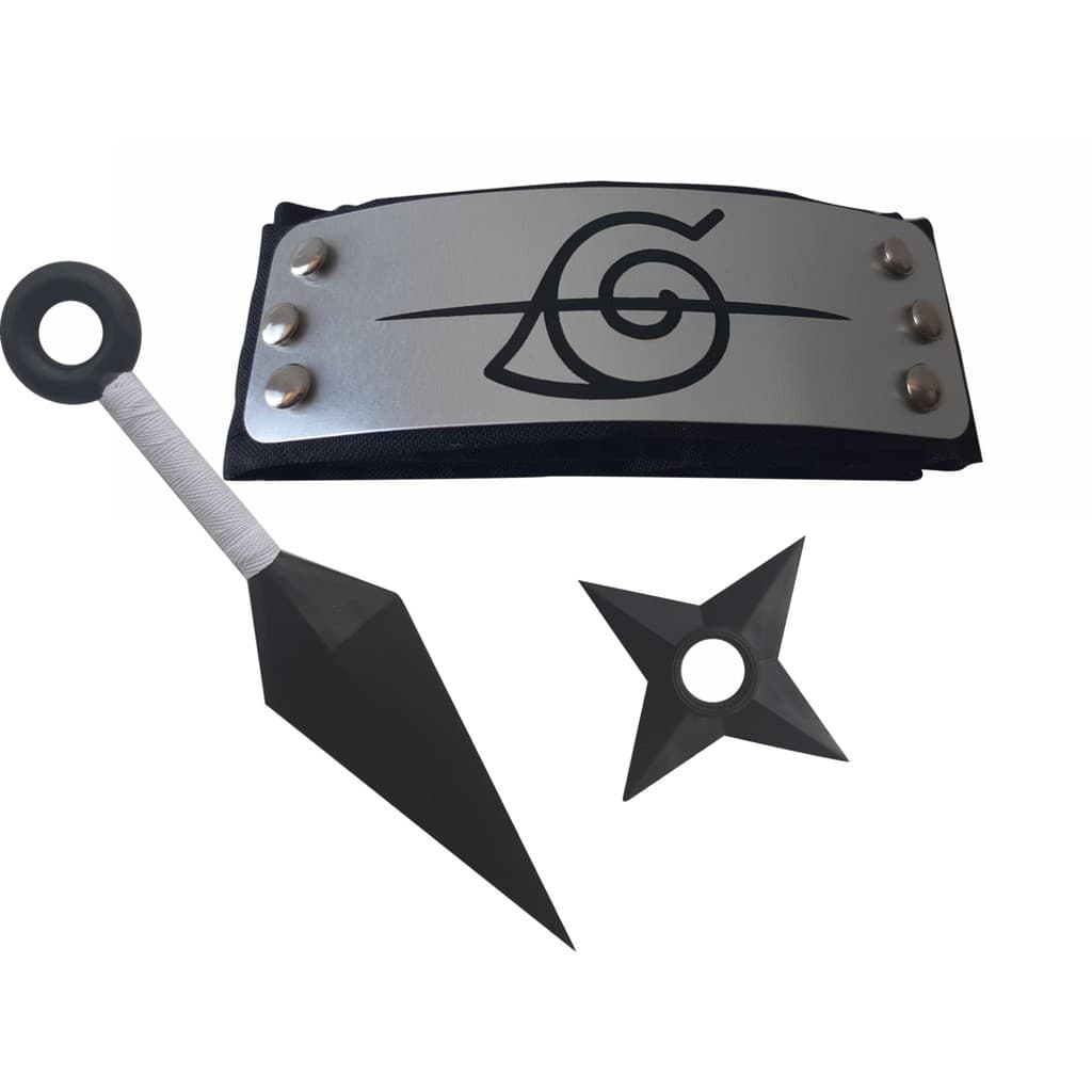 O papel de Naruto  NOVO Bandana Naruto Kunai Shuriken Itachi Renegado Akatsuki Naruto Vila da Folha Konoha