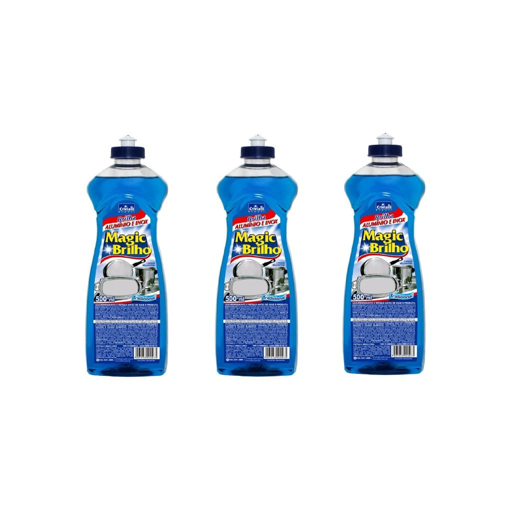 Kit 3 Magic Brilho Azul Limpa Alumínio E Inox O Melhor!