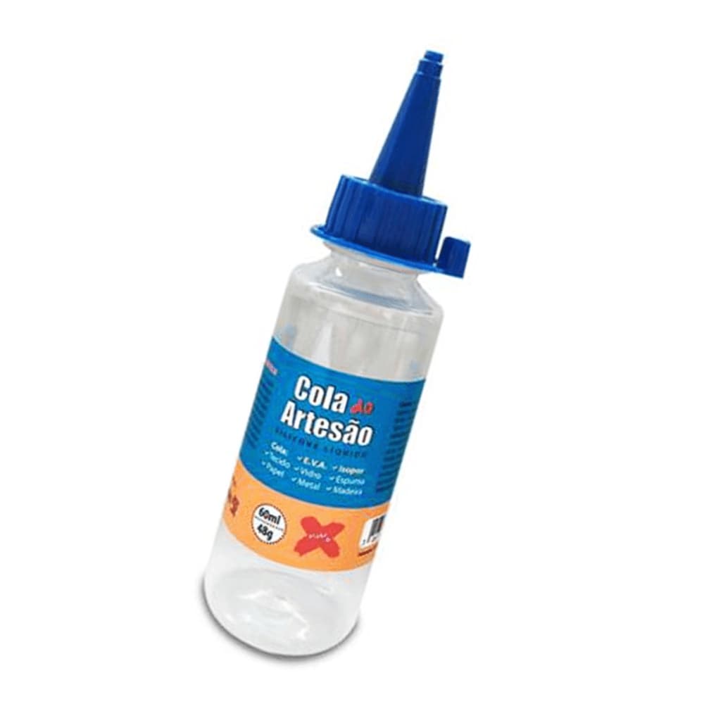 Cola Do Artesão Silicone Líquida 60ml 1 Unidade