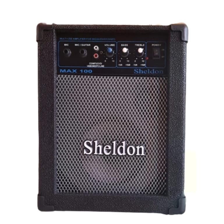 Amplificador para Violão, Guitarra, Cavaco, Ukulele  Sheldon Max 100 15w Rms C/ Entrada P/ Mic
