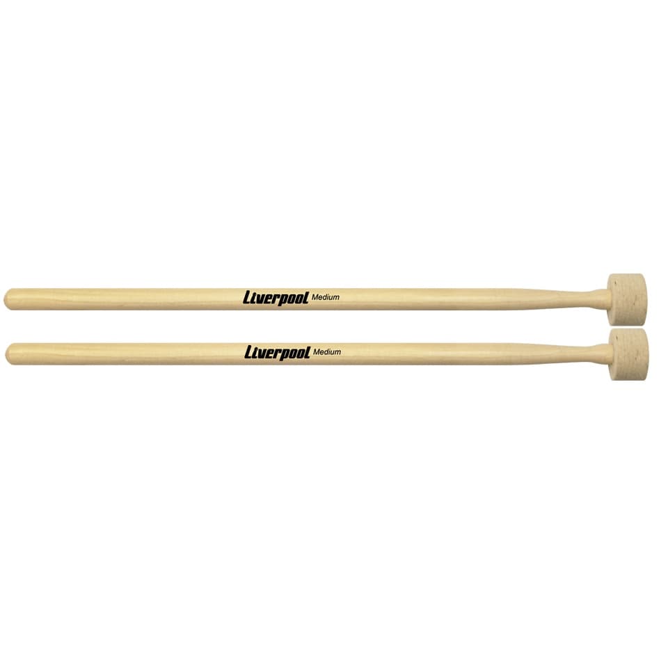 Baqueta Para Pratos Com Feltro Medium LF M Liverpool.